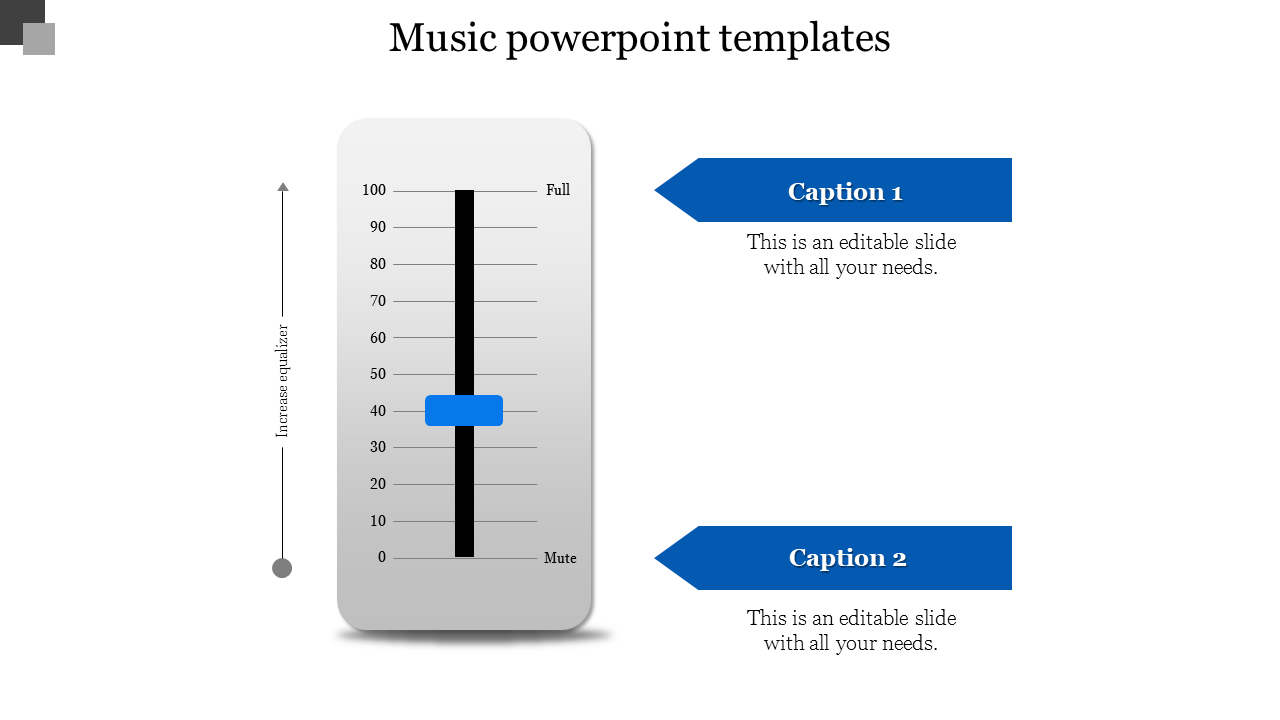music powerpoint templates-Blue